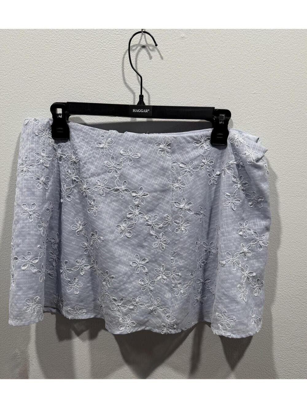 Princess Polly Baby Blue Mini Skirt Size 10